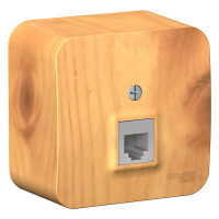 BLANCA О/У РОЗЕТКА телефонная RJ11 ИЗОЛ.ПЛ.,ЯСЕНЬ