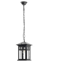 Светильник садово-парковый, 60W 230V IP44 черный, PL675 (на цепочке 500мм), Feron 11690