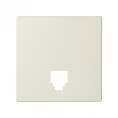 Simon 82 Detail Слоновая кость Накладка розетки ТЛФ 1-ая(мех 75480,75481), 82062-61