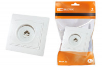 Розетка компьютерная RJ45  белая "Таймыр" TDM Electric, SQ1814-0021