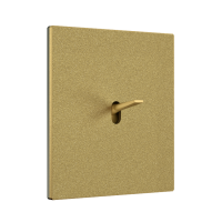 Fontini Выключатель 1-клавишный, цвет Sable Golden, ручка - золото, Fontini, серия Font barcelona 5.1