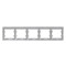 GLOSSA 5-постовая РАМКА, горизонтальная, АЛЮМИНИЙ