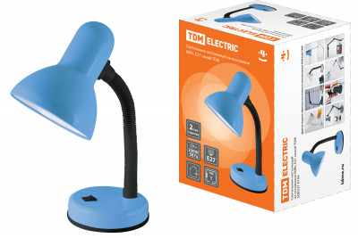 Светильник настольный на основании 60Вт, E27 синий TDM Electric, SQ0337-0104
