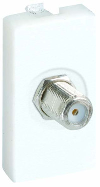 Simon SConnect Плата с разъёмом SAT "мама", пайка 22,5х45мм, белый, K102C-9