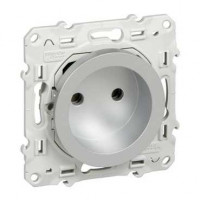 S53R033 - ODACE РОЗЕТКА без заземления, со шторками, винтовые зажимы, 16 А, АЛЮМИНИЙ, Schneider Electric S53R033 - ODACE РОЗЕТКА без заземления, со шторками, винтовые зажимы, 16 А, АЛЮМИНИЙ, Schneider Electric