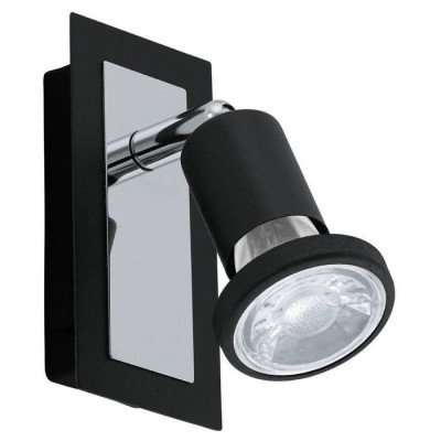 94963 Светодиод. спот SARRIA, 1x5W (GU10), L120, B60, сталь, черный, хром