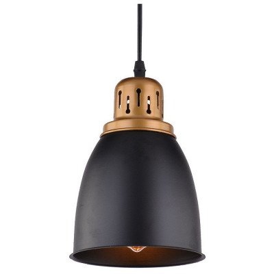 Arte Lamp EURICA, Подвес, цвет арматуры - черный, цвет плафона/декора - ЧЕРНЫЙ, 1х60W E27, A4248SP-1BK
