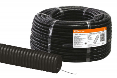 Труба гофр. ПНД d 32 с зондом (50 м) легкая TDM Electric, SQ0413-0004