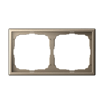 GAL000502 - ARTGALLERY 2-постовая РАМКА, универсальная, ШАМПАНЬ, Systeme Electric