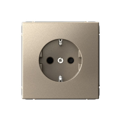 GAL000545 - ARTGALLERY РОЗЕТКА с заземлением со шторками, 16А, механизм, ШАМПАНЬ, Systeme Electric