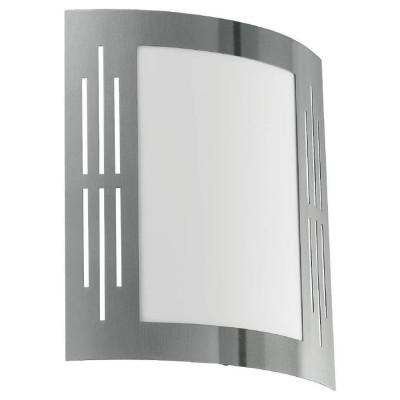 82309 Уличный светильник настенный CITY, 1х60W(E27), нерж. сталь/пластик