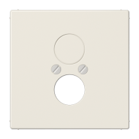 Крышка для 2-х гнезд (разъемов для громкоговорителей); слоновая кость, LS962