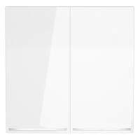 Клавиши для выключателя/переключателя двухклавишного с подсветкой, S70 (белый глянцевый), VLS000401