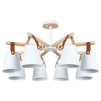 Arte Lamp THOMAS, Светильник потолочный, цвет арматуры - белый, цвет плафона/декора - белый, 8x60W E27, A7032PL-8WH