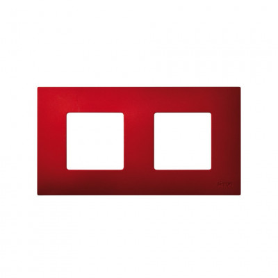 Simon Рамка-декор на 2 поста для 2700620-03., S27Pl, Артик красный, 2700627-080