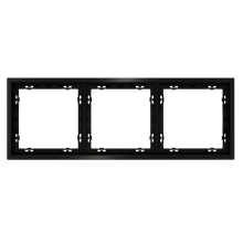 Рамка металлическая на 3 поста, S70 Metal (антрацит), VLSM120312