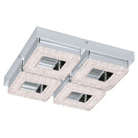 95657 Светодиод. настенно-потол. светильник FRADELO, 4х4W (LED), 280х280, сталь, хром/пластик с крис