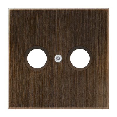 Крышка для TV-FM-розеток, фиксация винтом; металл; латунь antik; Messing, ME2990TVAT