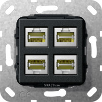 569810 Gira Разъем MJ RJ45 Cat 6A 10 GB 4 местн. 569810 Gira Разъем MJ RJ45 Cat 6A 10 GB 4 местн.