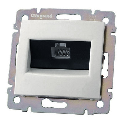 Legrand Розетка компьютерная RJ45 категория 6 UTP - Legrand Valena - с захватами - белый, 774246