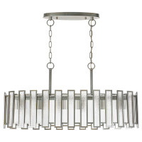 Lightstar 712164 (MD20103-6L) Люстра  AGAVE 6х40W E27 СЕРЕБРО С ПАТИНОЙ/ПРОЗРАЧНЫЙ (в комплекте)