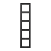Рамка для вертикальной и горизонтальной установки, 5 постов; металл; dark; Aluminium, AL2985D Рамка для вертикальной и горизонтальной установки, 5 постов; металл; dark; Aluminium, AL2985D