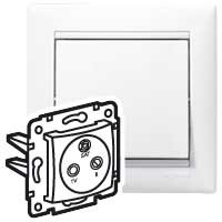 Legrand Розетка TV-FM-SAT - Legrand Valena - проходная - белый, 774437 Legrand Розетка TV-FM-SAT - Legrand Valena - проходная - белый, 774437