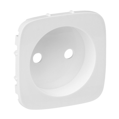 Legrand Valena ALLURE.Лицевая панель силовой розетки 2К. Белая, 754975