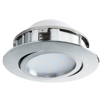 95848 Светодиод. встраиваемый светильник PINEDA регулир., 1х6W(LED), ?84, пластик, хром