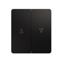 Выключатель ROUND 2 кл для жалюзи возвратный 10А с/у оникс KRANZ, KR-78-0711-3