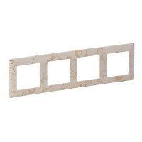 Legrand Valena LIFE.Рамка "Ампир бежевый".4-постовая универсальная, 754114 Legrand Valena LIFE.Рамка "Ампир бежевый".4-постовая универсальная, 754114