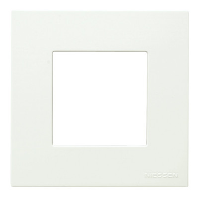 N2271.1 BL - Рамка 1-постовая, 2-модульная, базовая, серия Zenit, цвет альпийский белый - 2CLA227110N1101