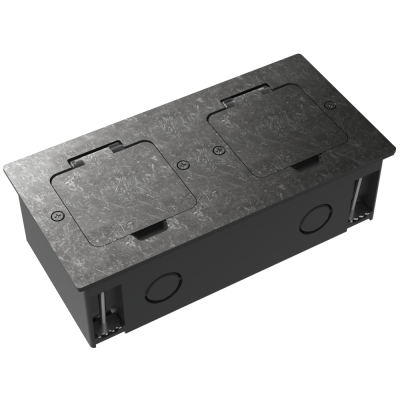 Лючок 4 мод. (2 мод. 45х45 мм.), оцинкованная сталь, IP44, Donel, DFB22MRNFA