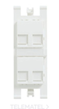 T1018.4 BL - Суппорт для 4-х информационных разъёмов типа Keystone и AT&T