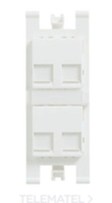 T1018.4 BL - Суппорт для 4-х информационных разъёмов типа Keystone и AT&T