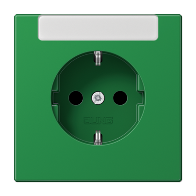 SCHUKO®-розетка 16 A / 250 B ~с дополнительной защитой и полем для надписи, LS1520INAGN