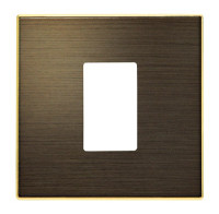 8555 OE - Накладка для механизма разъёма VDI, 1-пост, серия SKY, цвет античная латунь - 2CLA855500A1201 8555 OE - Накладка для механизма разъёма VDI, 1-пост, серия SKY, цвет античная латунь - 2CLA855500A1201