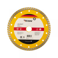 Диск алмазный отрезной Turbo 180x22,2x2,4x10мм KRANZ, KR-90-0123 Диск алмазный отрезной Turbo 180x22,2x2,4x10мм KRANZ, KR-90-0123