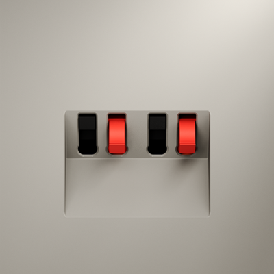 Розетка акустическая встраиваемая VOLTUM S70 4-местная, (кашемир), VLS060303