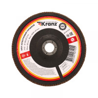 Круг лепестковый торцевой, P40, 180х22,2мм KRANZ, KR-90-0021