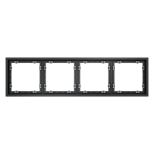 Рамка пластиковая VOLTUM S70 на 4 поста, (графит), VLS100407