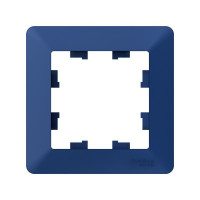 ATN221101 - ATLASDESIGN AIR 1-постовая РАМКА, АКВАМАРИН/дымчатый черный, Systeme Electric