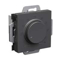 ATN001435 - ATLASDESIGN ТЕРМОСТАТ электронный для теплого пола с датчиком, 10A, механизм, БАЗАЛЬТ, Systeme Electric