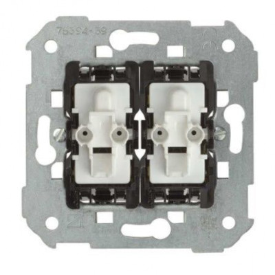 Simon Двухклавишный перекрестный выключатель (с 3-х мест) 10AX 250В~ S75, 7502251-039