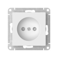 ATN000149S - ATLASDESIGN РОЗЕТКА без заземления со шторками, 16А, мех., быстрозажим. клем., БЕЛЫЙ, Systeme Electric
