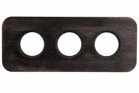 Bironi Рамка 3-х постовая (Угольно-черный) С.М. BF5, BF5-630-119