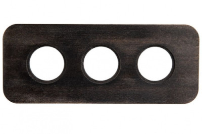 BIRONI Шедель Верди Бук Угольно-черный Рамка 3-ая (скрытый монтаж), BF5-630-119