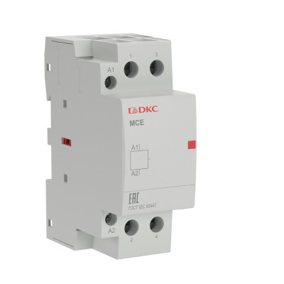ДКС Контактор модульный YON max типа MCE, 2P, 40A, 240В, 2НО, MCE-40-20-A240