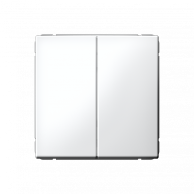 GAL000117S - ARTGALLERY 2-клавишный ВЫКЛЮЧАТЕЛЬ КНОПОЧНЫЙ, 10АХ, механизм, быстрозажим. клем., БЕЛЫЙ, Systeme Electric