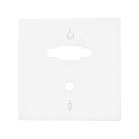 Simon 10000091-230 Накладка розетки VGA + Mini-Jack цвета белый матовый S100